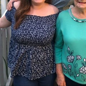 Worn once smocked top